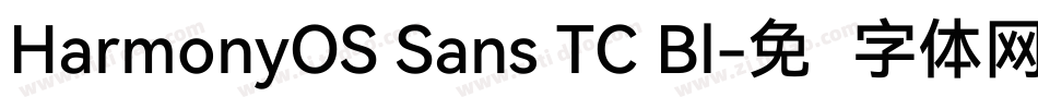HarmonyOS Sans TC Bl字体转换